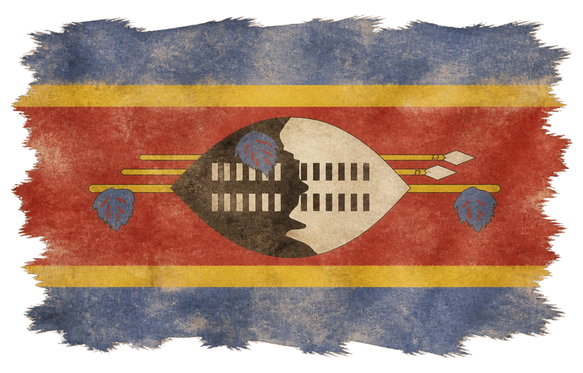 Painted flag of Eswatini